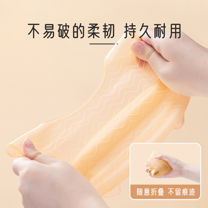 Protefix宝宝吃饭围兜硅胶防水超软兜兜儿童小孩喂饭口水围嘴婴儿辅食饭兜高清大图