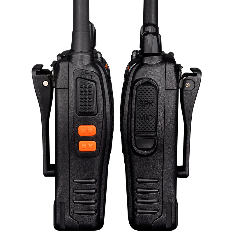 [两只装]宝锋(BAOFENG)BF-888S 商务版 PLUS 大功率 酒店 KTV 工地专用对讲机 USB充电 黑色