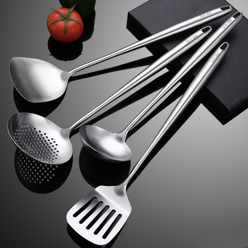 不锈钢炒勺炒铲锅铲炒菜勺炊具子加长柄铲子厨具高清大图