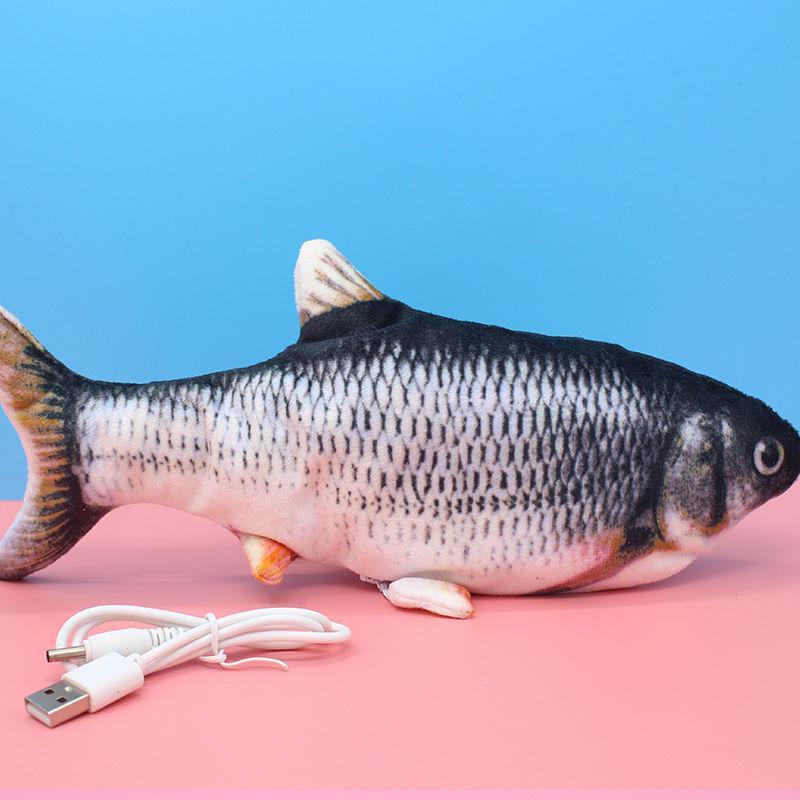 玩具鱼仿真电动鱼儿童玩具逗娃逗猫玩抖音同款鱼男孩女孩毛绒玩具