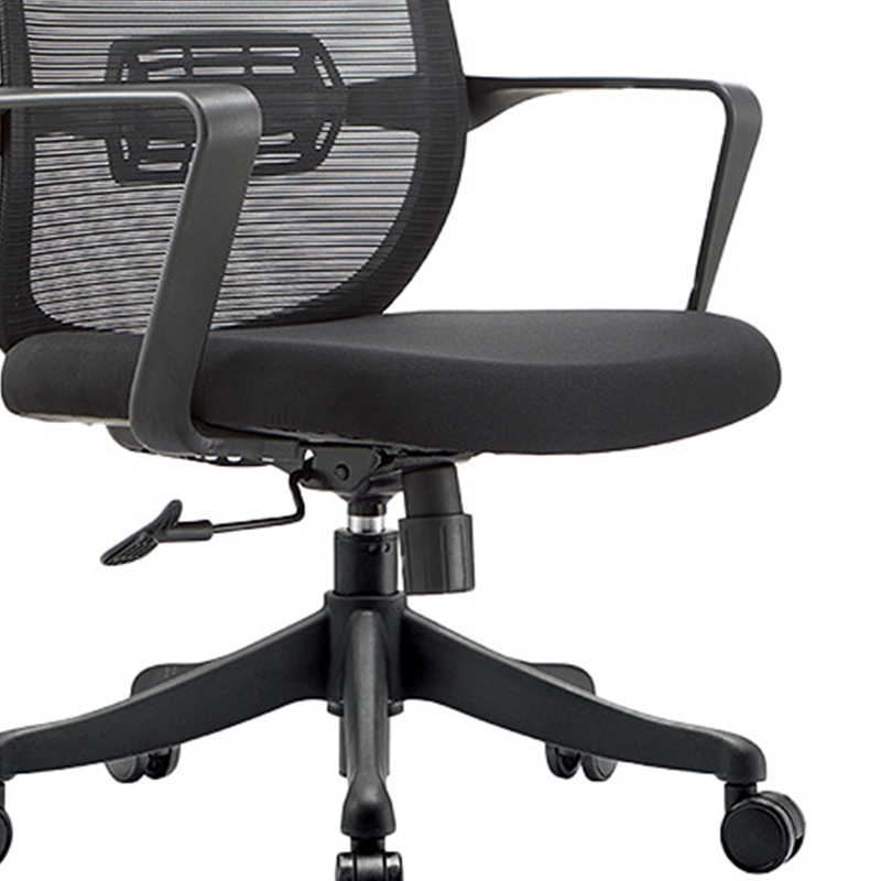 华立伟黑色办公椅 坐高52cm 把高清大图