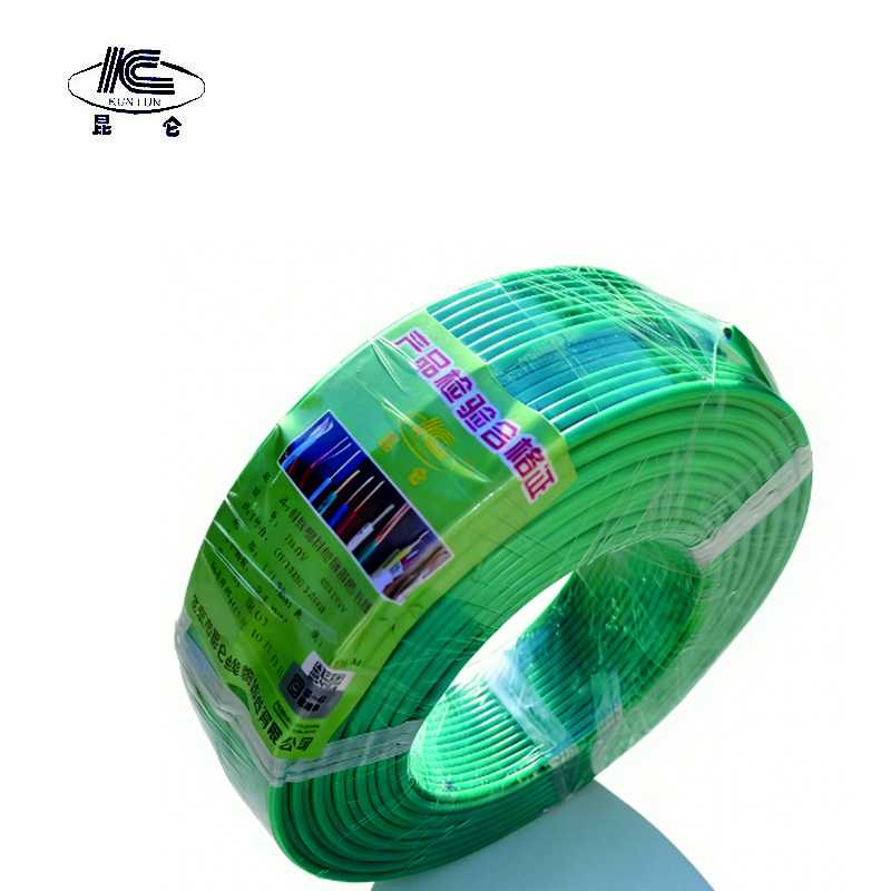 昆仑 电线450/750v ZR-BVR16平方 绿 /卷高清大图