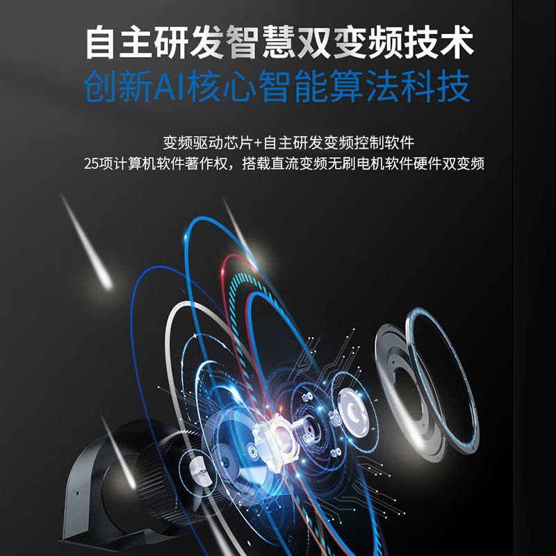 [对标专卖店G5]美大(Meida)变频集成灶X8-A 二星级消毒 抽油烟机燃气灶家用厨房双灶 变频电机5585天然气图片