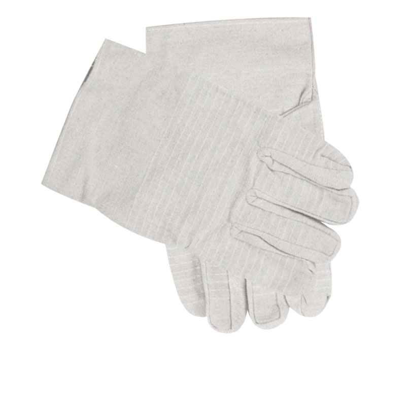 谐晟 帆布手套劳保手套耐磨电焊防护厂家双层24线6线单层 定制 全衬24线白甲帆布手套双层满衬高清大图