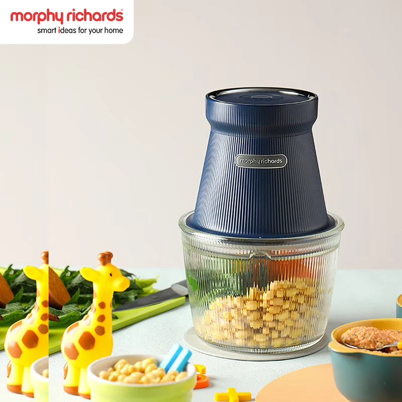 摩飞(Morphy richards) 家用无线绞肉机 电动多功料理机 MR9402 蓝色