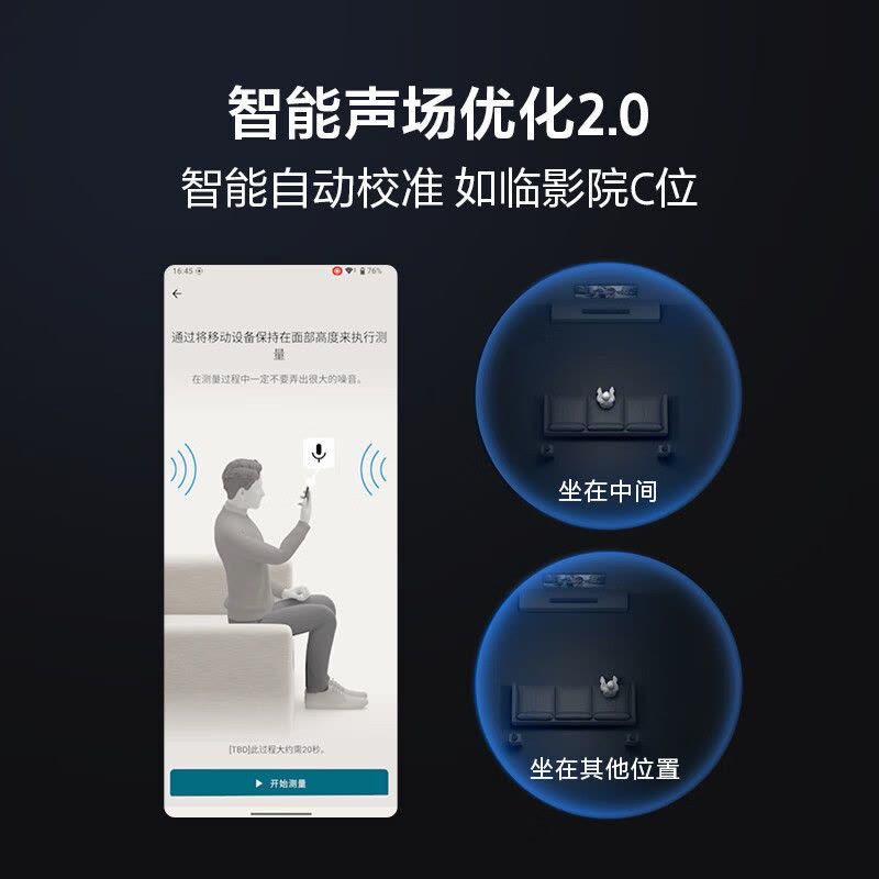 索尼(SONY)HT-A9000 索尼回音壁 支持360智能穹顶声场2.0 全景声 4K/120Hz VRR 家庭影院图片