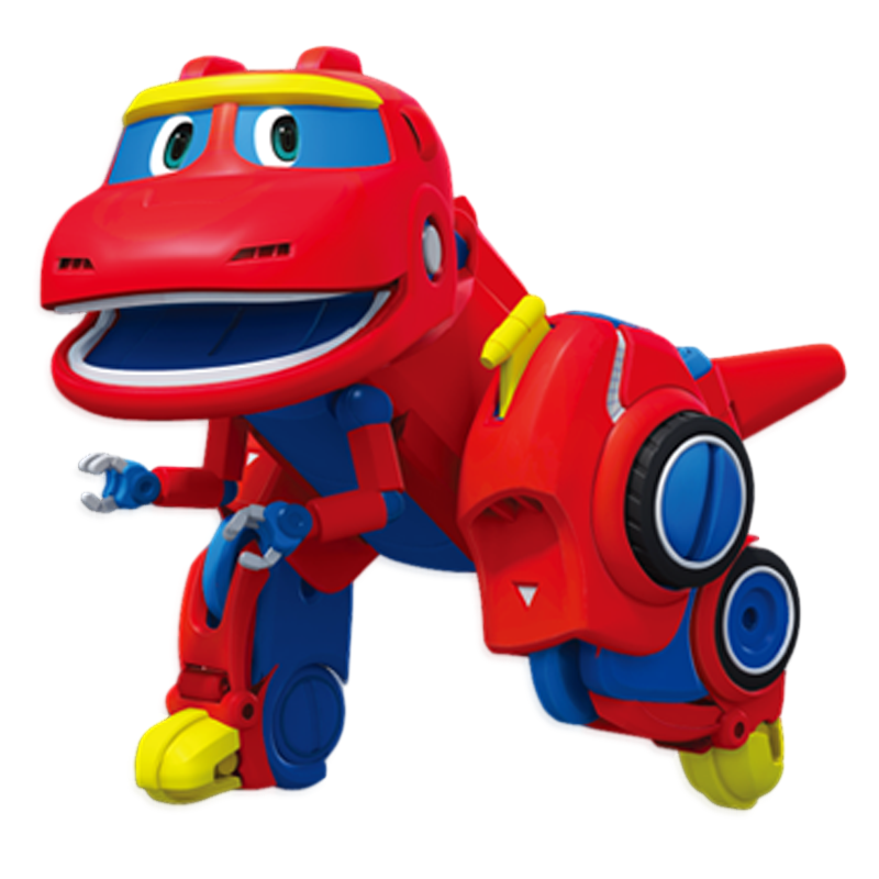 灵动创想帮帮龙2儿童玩具全套正版恐龙汽车大号韦斯迷你变形套装大版