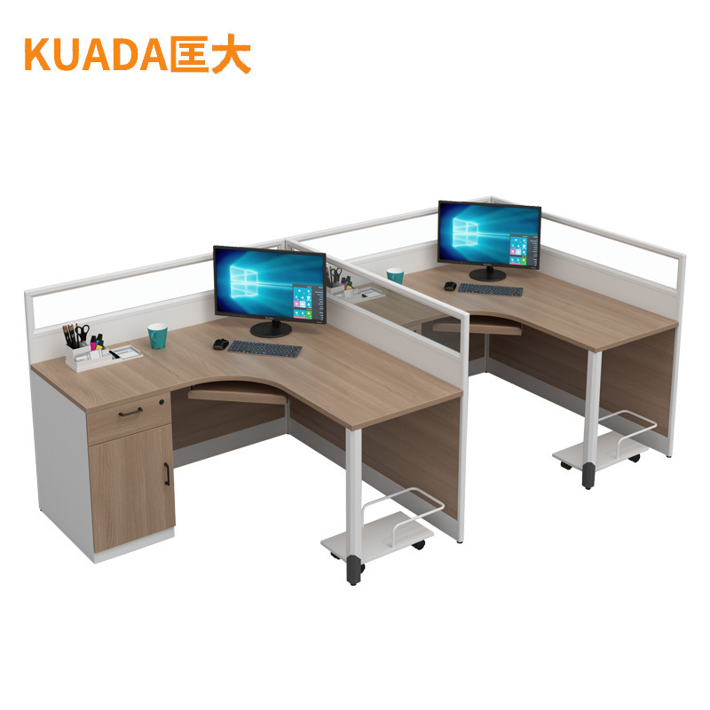 匡大办公桌 1.4米双人屏风卡位 KDT-FL688N-11