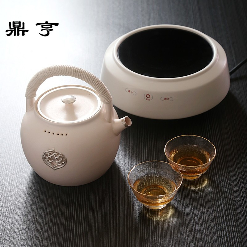 鼎亨陶瓷煮茶炉套装煮水电磁炉铸铁壶电茶炉玻璃泡茶壶水壶煮茶器