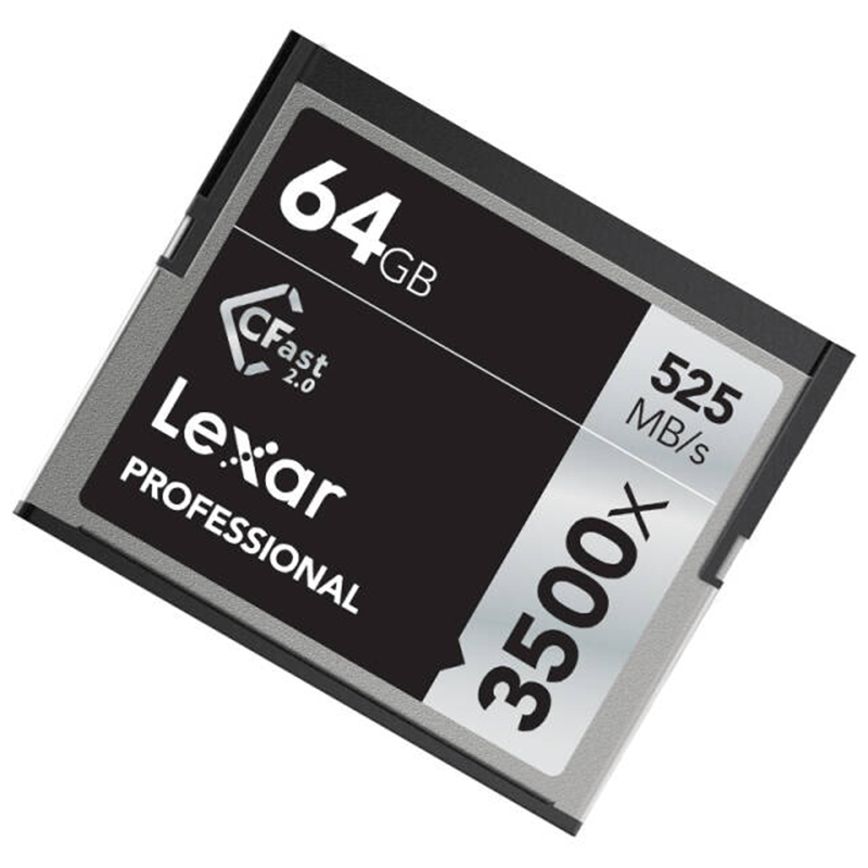 雷克沙(Lexar)64GB CFast 2.0卡 3500X读525MB/s写375MB/s单反相机内存卡摄像机存储卡高清大图