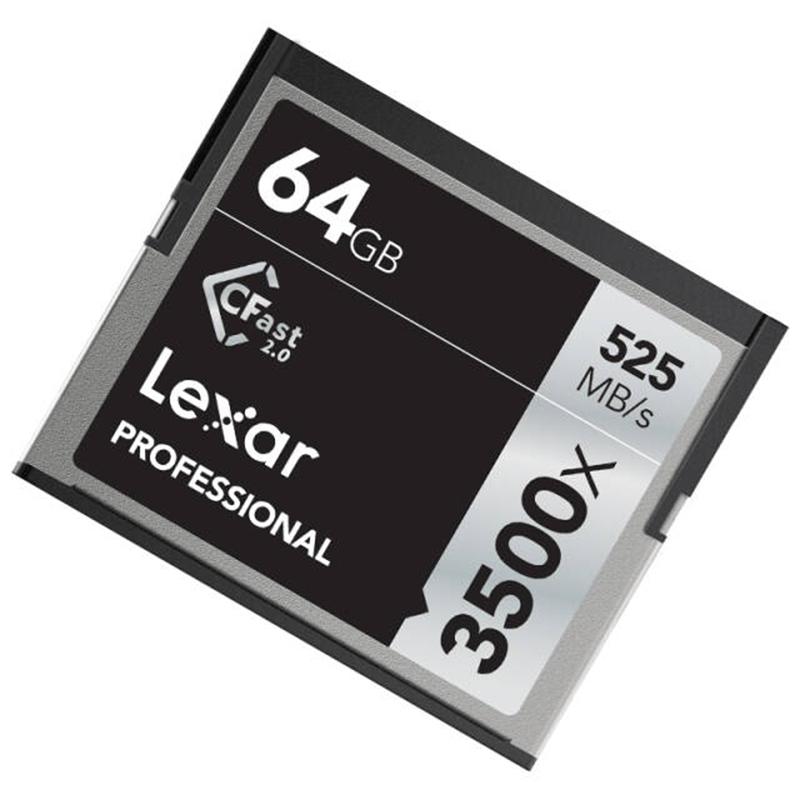 雷克沙(Lexar)64GB CFast 2.0卡 3500X读525MB/s写375MB/s单反相机内存卡摄像机存储卡