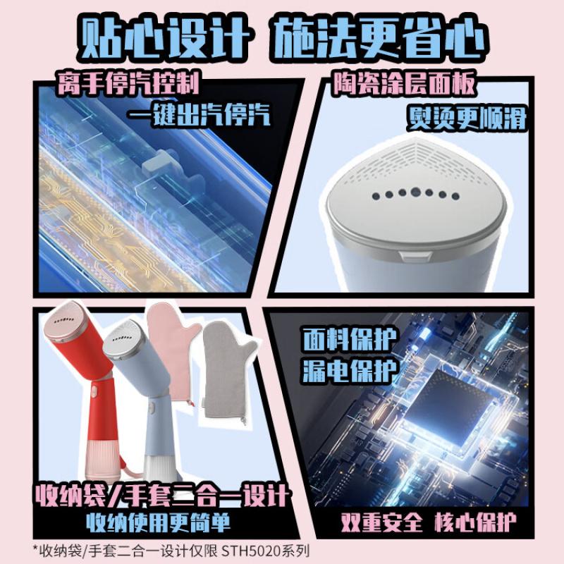 飞利浦(PHILIPS)家用小巧可折叠挂烫机小型差旅神器强力增压熨斗挂烫机小白魔法棒STH5020/20高清大图