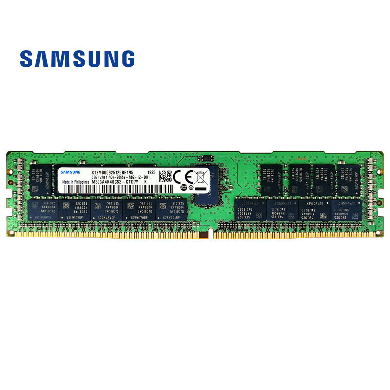 三星 SAMSUNG 服务器内存 16G DDR4 RECC 1R×4 2933频率 M393A2K40DB2-CVF