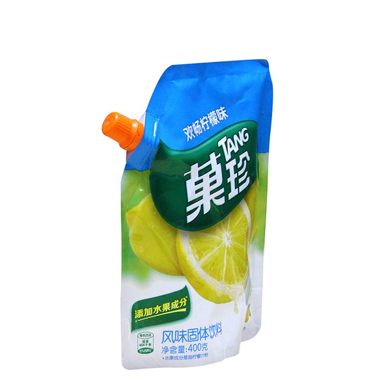 菓珍果味冲饮固体饮料壶嘴装欢畅柠檬味400g/袋 亿滋出品