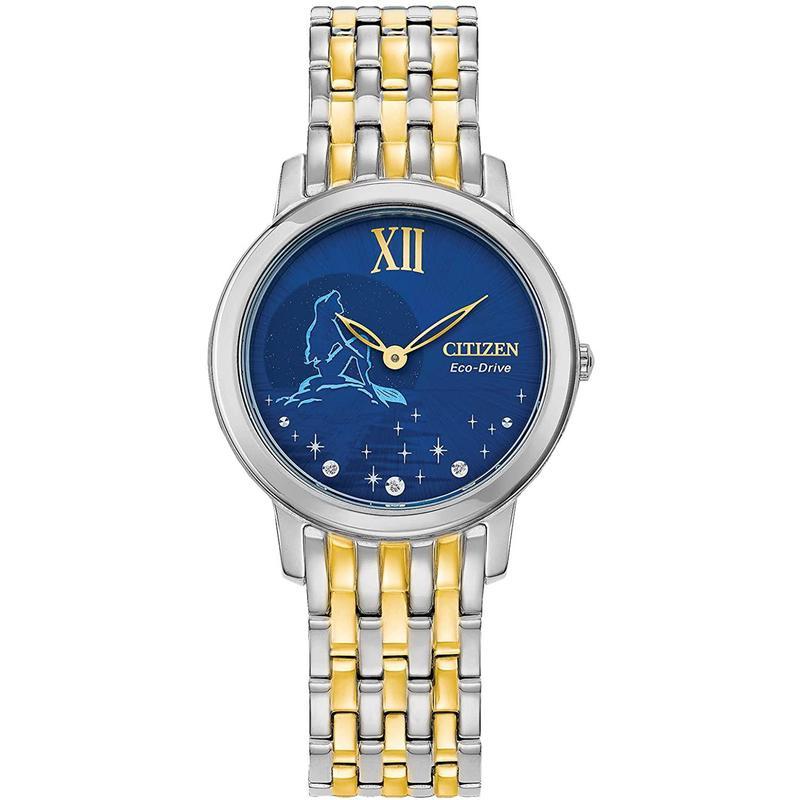 citizen西铁城dress系列光动能迪士尼联名款美人鱼商务休闲时尚百搭