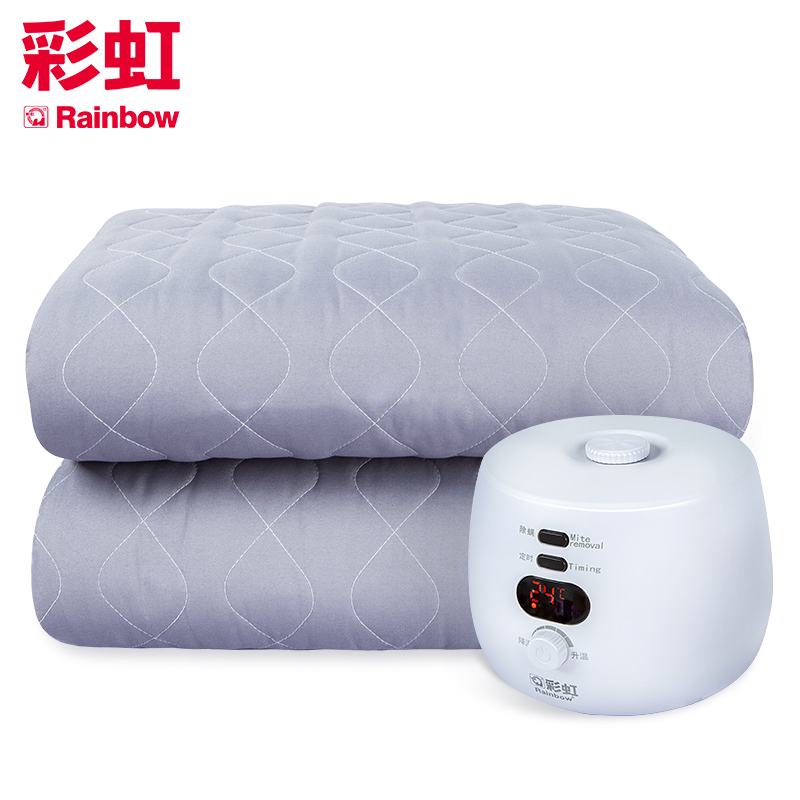 彩虹(RAINBOW)双人水暖电热毯(2*1.8米)恒温睡眠双人舒适型语音控制水暖褥子 水润不干燥