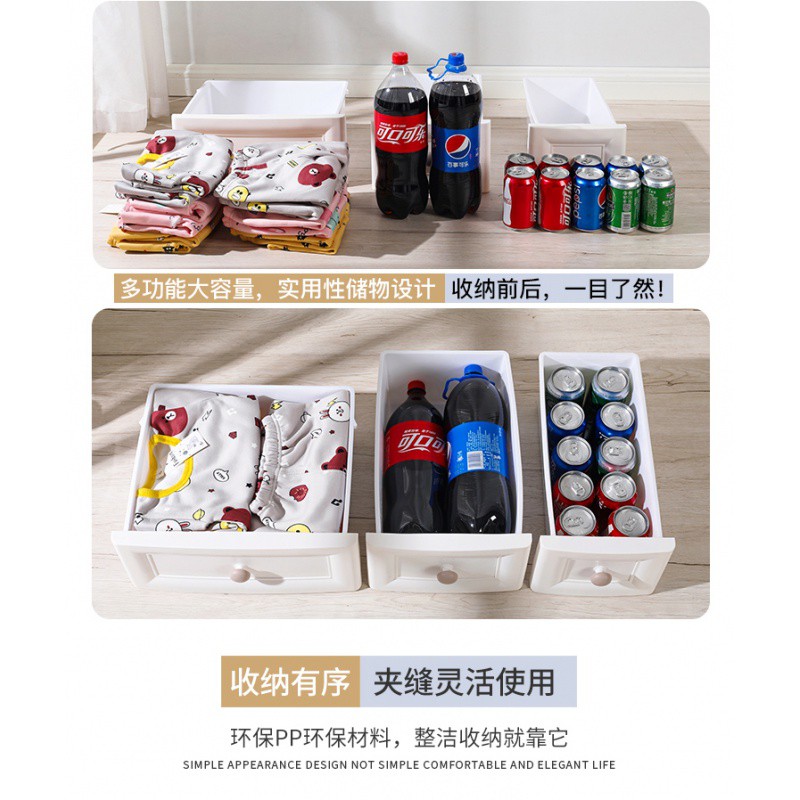 厨房家用欧式缝隙柜多层落地抽屉式收纳柜卫生间夹缝柜塑料置物架收纳柜 三维工匠高清大图