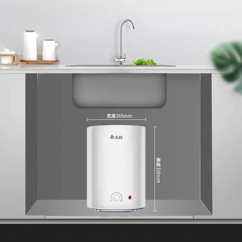 志高(CHIGO)FD02-6.6升厨房小厨宝储水式电热水器热水宝 1600W速热 上门安装高清大图