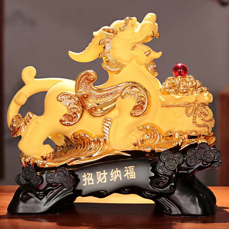 添福运 树脂摆件工艺品家居客酒柜装饰品玄关客厅招财摆件小装饰品摆件办公室装饰店铺装饰开业礼品乔迁礼品收银台装饰品貔貅摆件高清大图