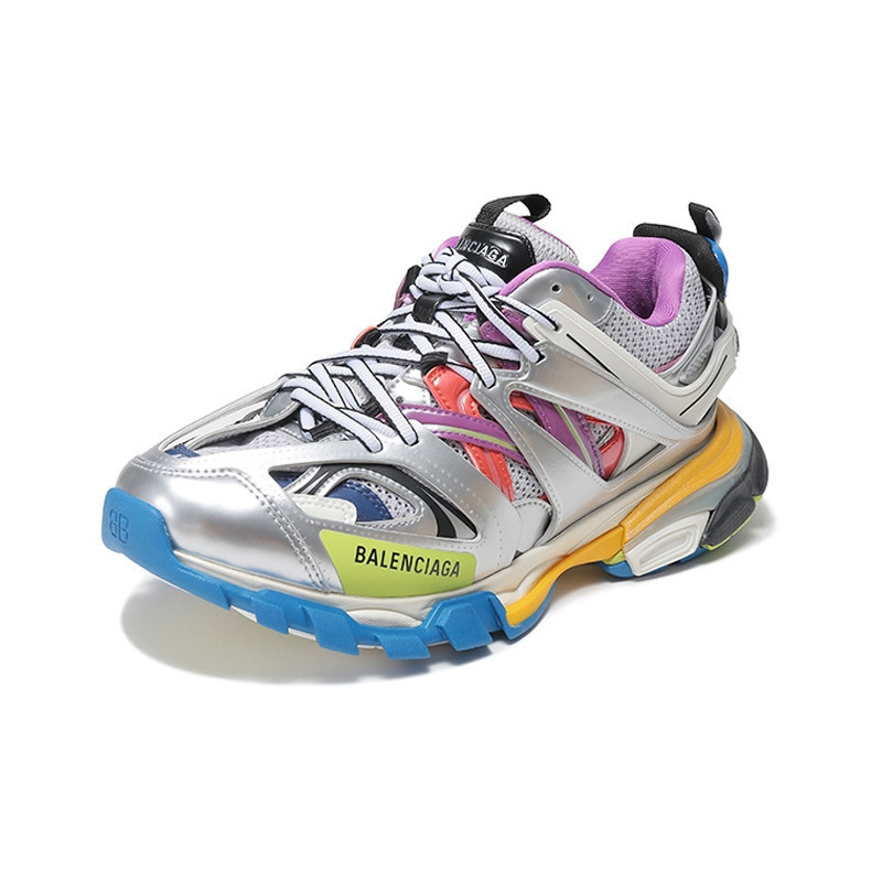 巴黎世家 balenciaga 男士track金属感复古设计系带厚底运动鞋老爹鞋