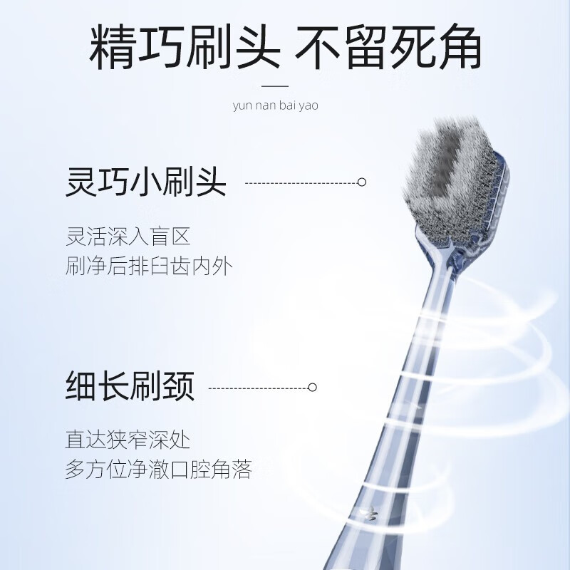 云南白药金口健牙刷-（银翼旋风2支装）高清大图