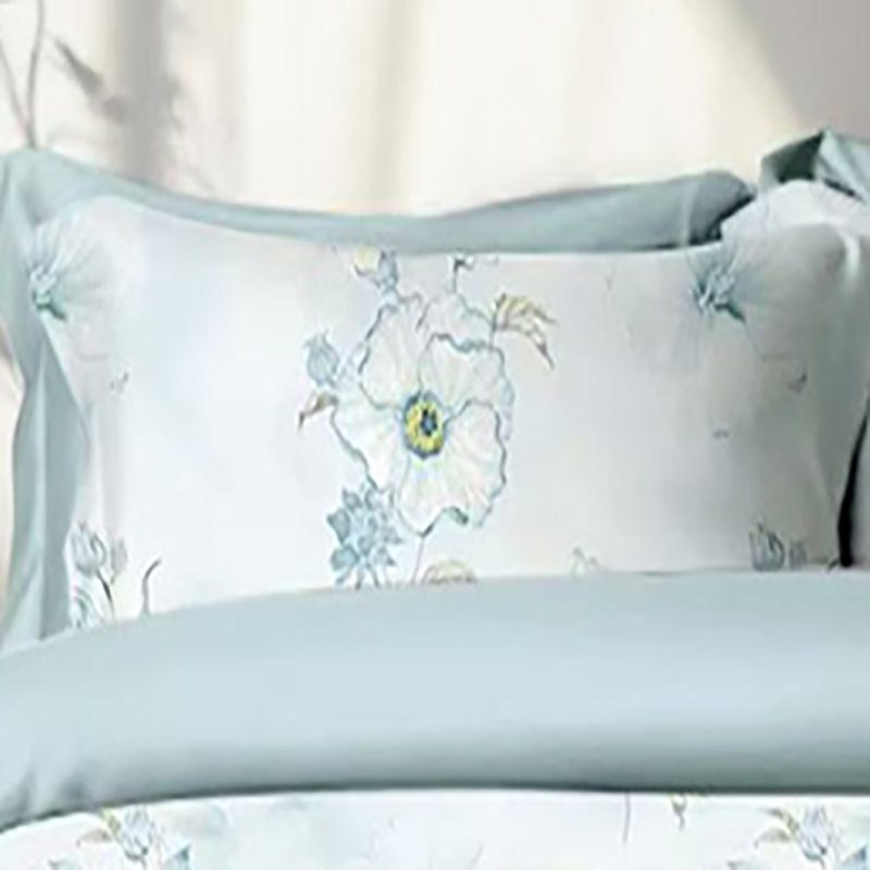 60s新疆棉印花四件套:洛水安澜高清大图