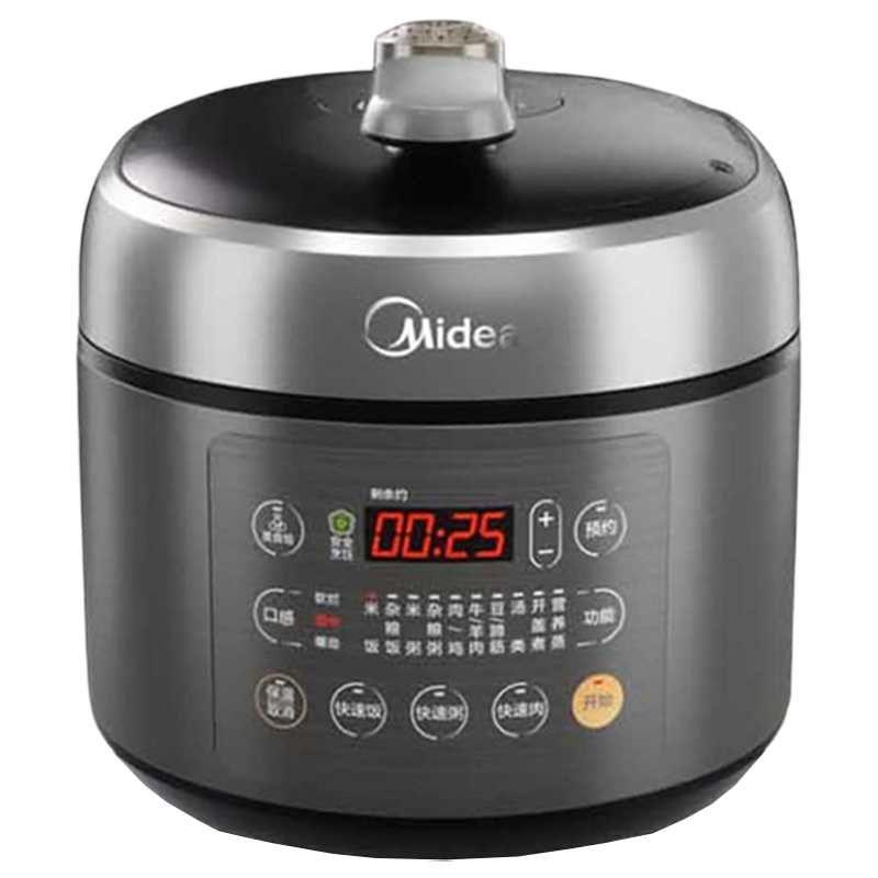 美的电压力锅5L多功能智能高压锅玄钢鼎釜内胆MY-HT5082PG