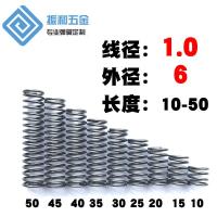 1.0*6系列高度10 15 20 25 30 35 40 45 50小压簧避震压缩弹簧
