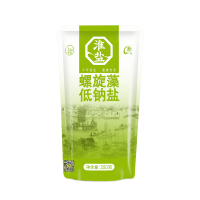 淮盐螺旋藻低钠食用盐350gx1袋加碘盐补碘盐含碘盐有碘盐家用细盐