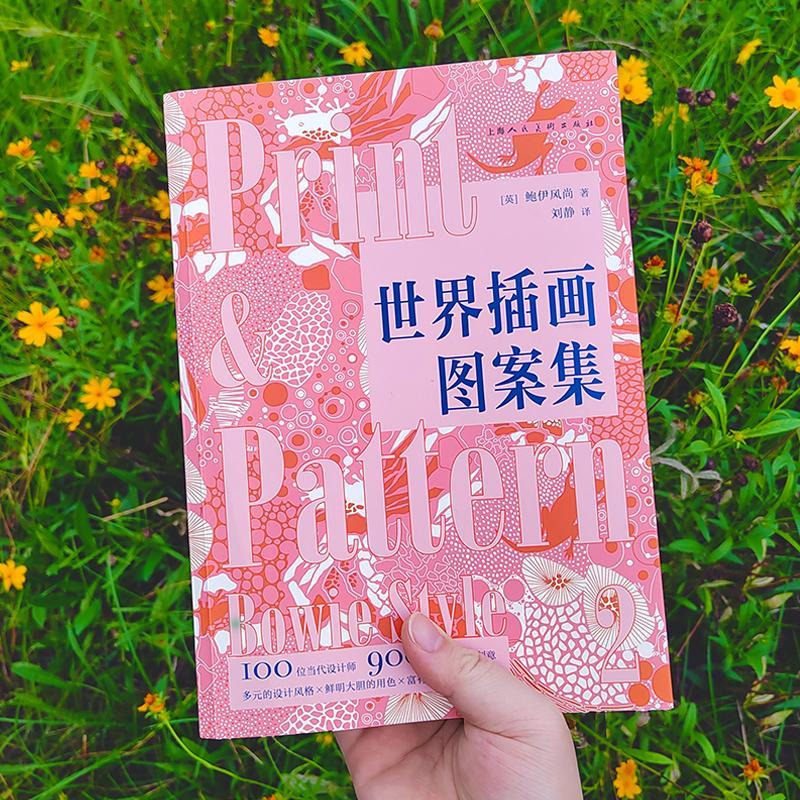 世界插画图案集 [正版]世界插画图案集 设计新经典英鲍伊风尚上海人民美术出版社图案插画艺术玛莉美歌色彩纺织品设计绘画鲍伊