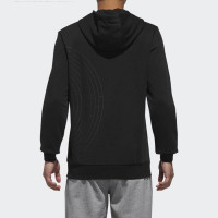 Adidas阿迪达斯男装秋季新款运动服舒适透气梭织连帽卫衣套头衫DM2782 C
