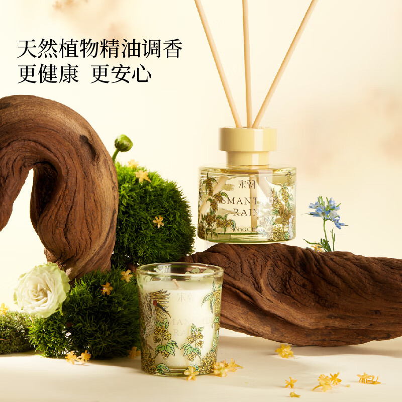 宋朝繁花之境系列无火香薰礼盒月照青苔[幽幽木质调]120ml高清大图