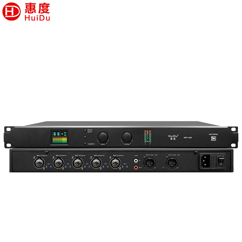 惠度(HuiDu)NFP-002专业全自动数字反馈抑制器麦克风音频多效处理器话筒防啸叫压抑器高清大图