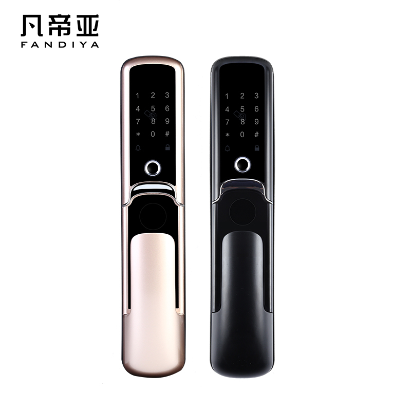 凡帝亚FDY-05HA智能门一步开门智能全自动锁体六种开锁方式指纹密码钥匙远程APP应急钥匙