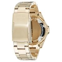 Fossil 化石 24新款女表RILEY 时尚轻奢小金表多功能三眼计时镶钻圆盘石英机芯