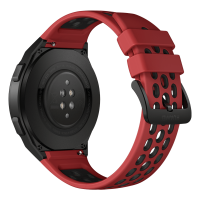 华为(HUAWEI)华为智能手表WATCH GT2e 运动款 熔岩红 (2周续航+百种运动类型+音乐播放+实时心率+蓝牙手表+NFC支付)