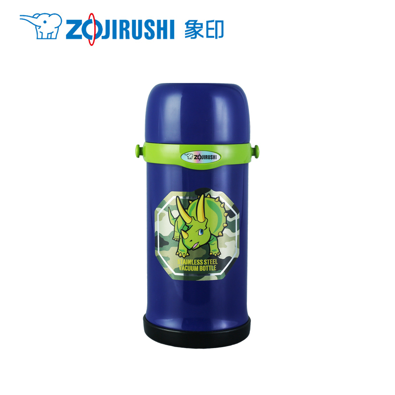 象印(ZO JIRUSHI)儿童保温杯SC-MC60 学生保温壶进口304不锈钢真空吊带壶大容量便携卡通保温壶600ML