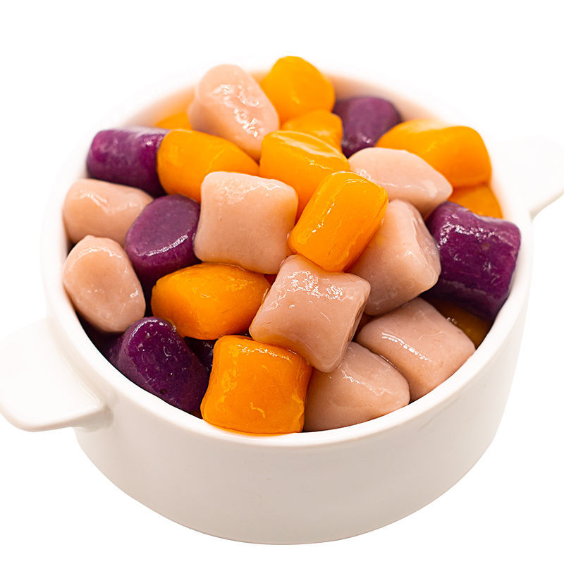 鲜芋圆500g手工大芋圆成品甜品奶茶汤圆烧仙草双皮奶茶小圆子 1斤大