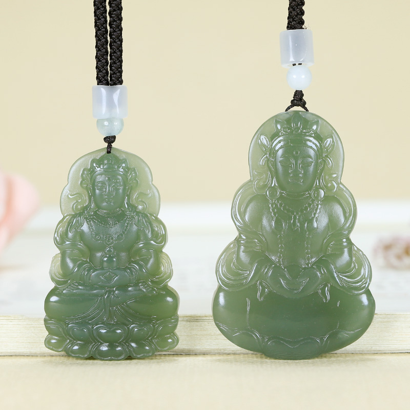 男玉坠玉石项链青玉观音菩萨玉佩参数配置_规格_性能_功能-苏宁易购