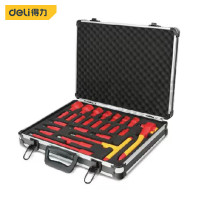 得力(deli) 12.5mm系列绝缘套筒组套 24件套 DQ91004