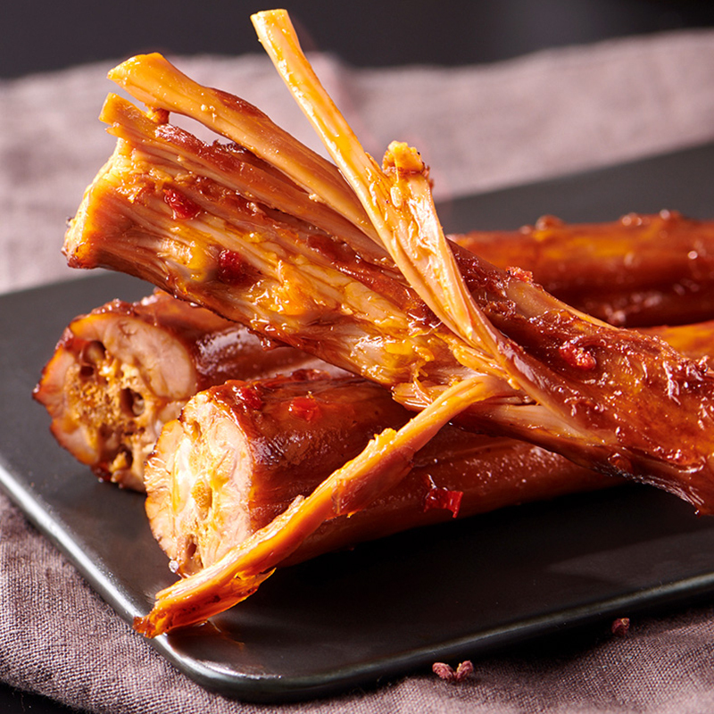 [满199减100]来伊份 香辣鸭脖60g*5整根 卤味鸭颈鸭肉休闲零食小吃来一份鸭货高清大图