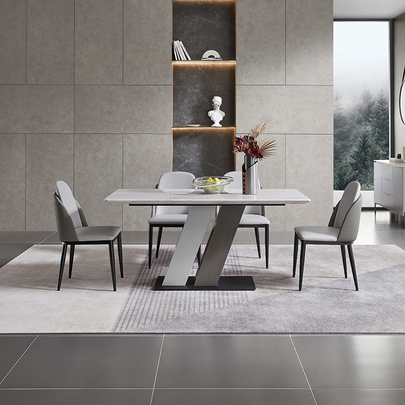 芝华仕cheers芝华仕餐桌椅现代简约大理石长方形中小户型家用客餐厅