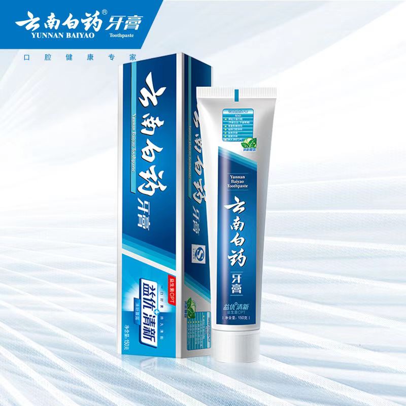 云南白药(YUNNANBAIYAO) 益优 清新 清新晨露 150g 牙膏(计价单位:支)高清大图