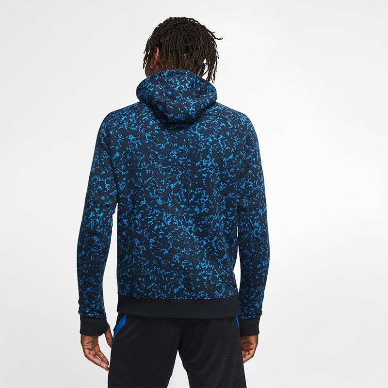 NIKE/耐克国米20-21 INTER M NK GFA FLC PO HOOD加绒运动卫衣CI9537-010