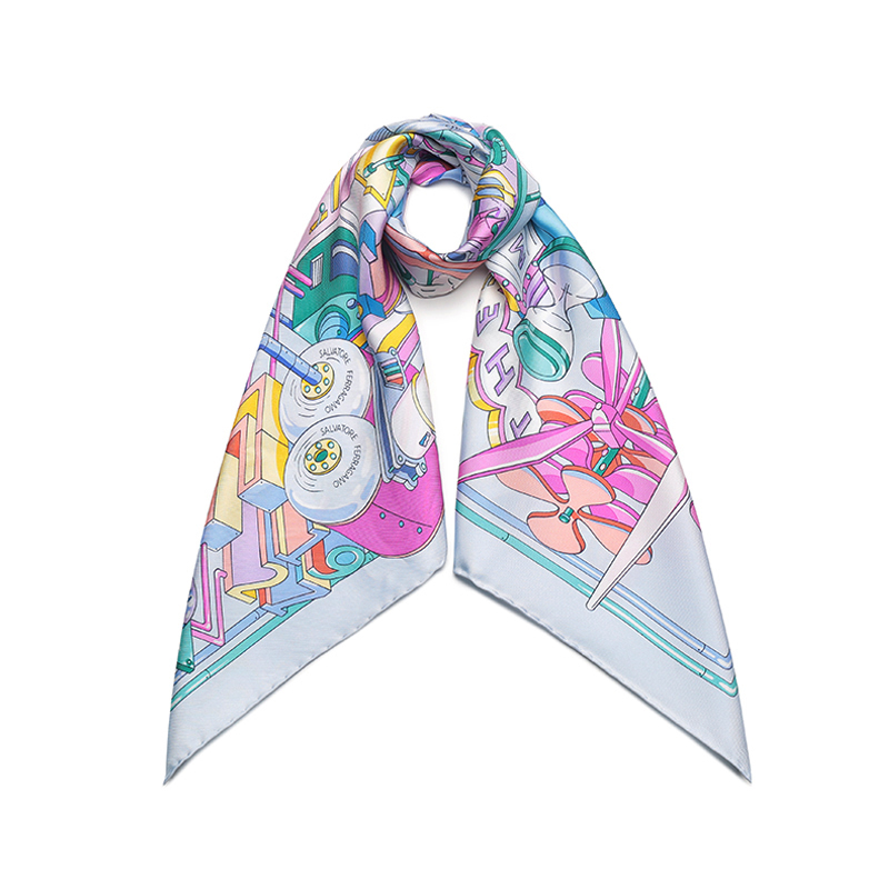 菲拉格慕salvatoreferragamo女士丝质方巾丝巾围巾310122