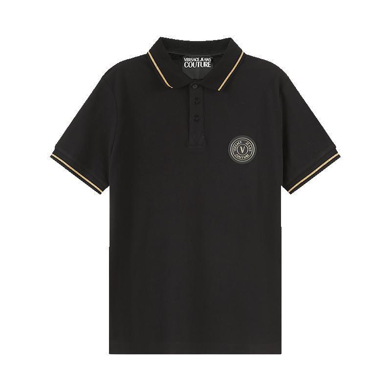 范思哲versacejeanscouture男士棉质短袖polo衫74gagt08cj01t