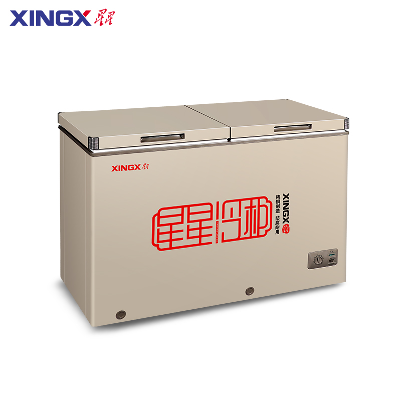 星星（XINGX）BCD-270GCT家用商用双温冰柜铜管大容量冷冻柜单温卧式小冰柜家用小型冷柜保鲜冷藏