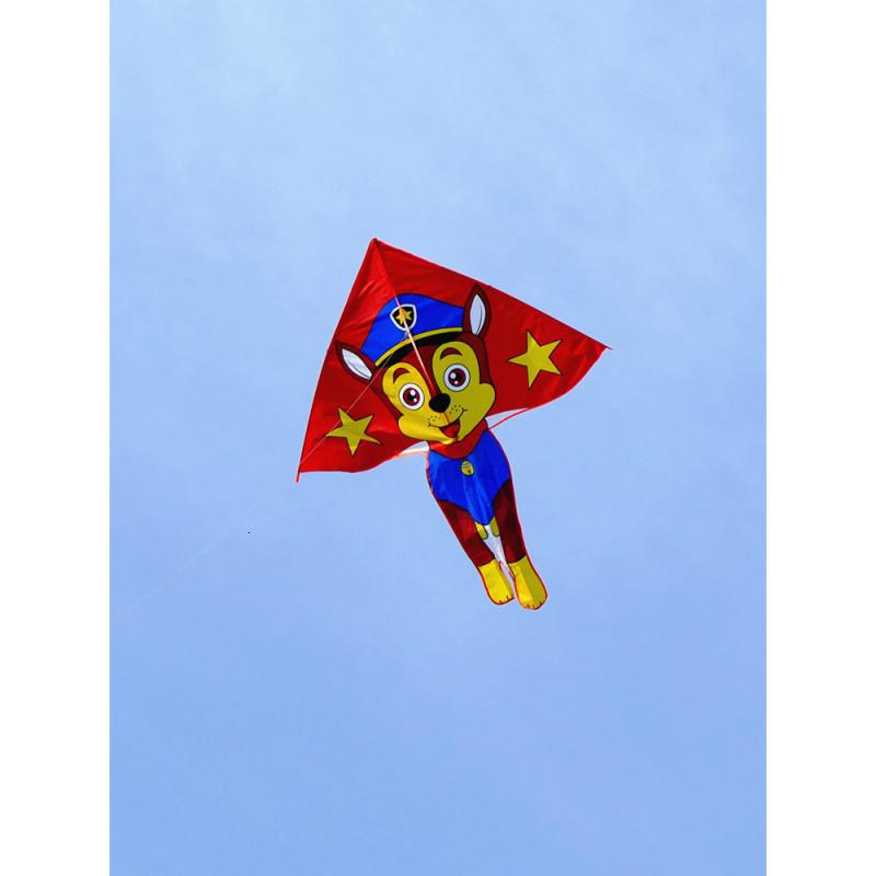 北京店 2020新款小狗旺旺队风筝 儿童易飞风筝线轮套餐创意 三维工匠 弯边旺旺+380米线轮高清大图