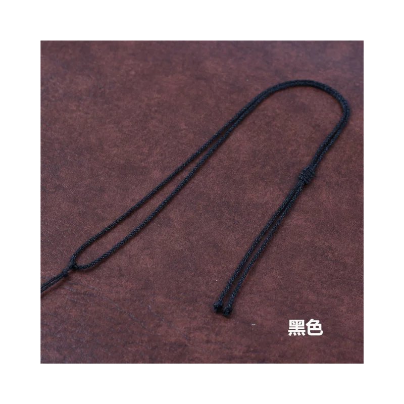 银饰高档吊坠项链挂绳可调节佛牌黄金编织极细10条装手工绳玉绳|5黑5咖啡色