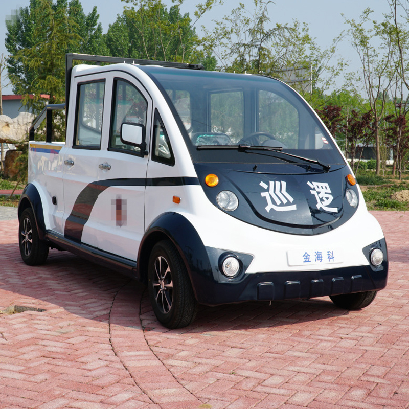 改装电动四轮巡逻车双排带斗车电动四轮车视频